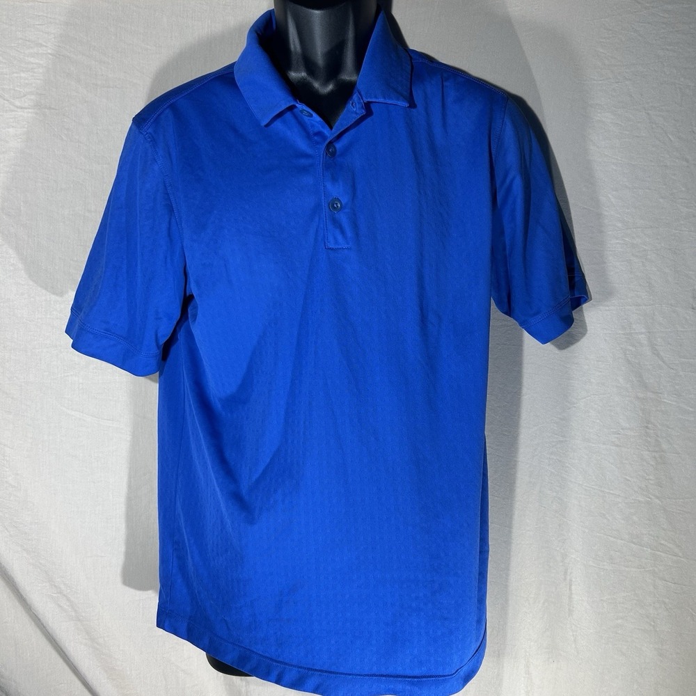 Nike Golf Tour Performance Polo Shirt Mens Large Blue Dri-Fit Short Sleeve